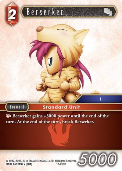 Berserker 17-013C Rebellion's Call Final Fantasy card