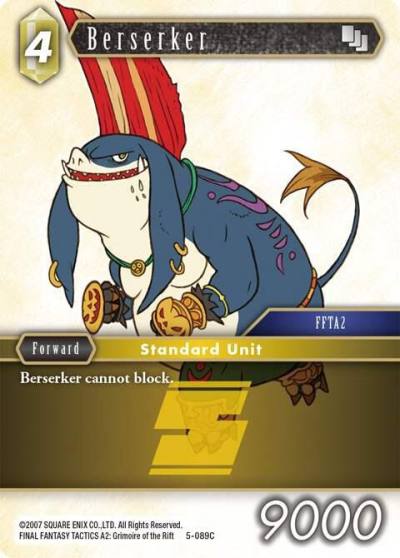 Berserker 5-089C Opus V Final Fantasy card