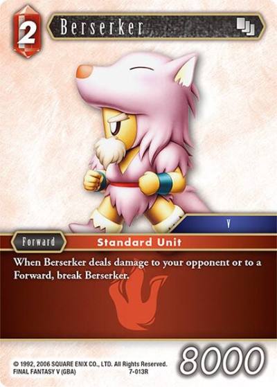 Berserker 7-013R Opus VII Final Fantasy card