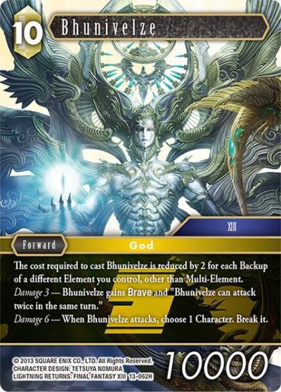 Bhunivelze 13-062H Opus XIII: Crystal Radiance Final Fantasy card