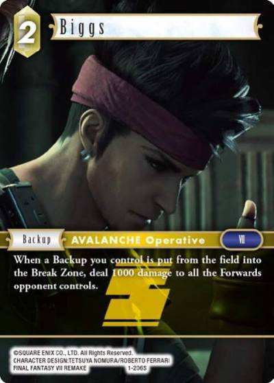 Biggs 1-206S Opus I Final Fantasy card