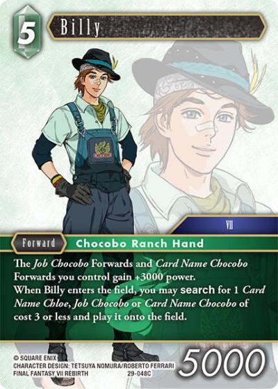 Billy 29-048C Blissful Eternity Final Fantasy card