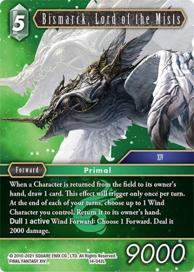 Bismarck Lord of the Mists 14-042L Opus XIV: Crystal Abyss Final Fantasy card