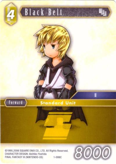 Black Belt Ingus 1-099C Deck Exclusive Cards Final Fantasy card