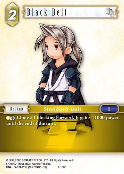 Black Belt Luneth 1-100C Opus I Final Fantasy card