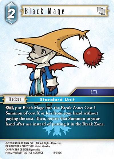 Black Mage 11-032C Opus XI Final Fantasy card