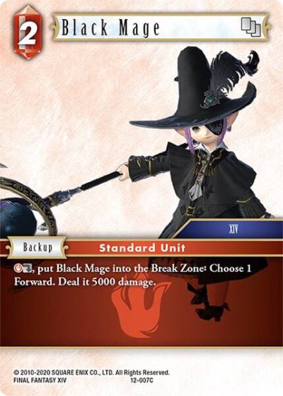 Black Mage 12-007C Opus XII Final Fantasy card