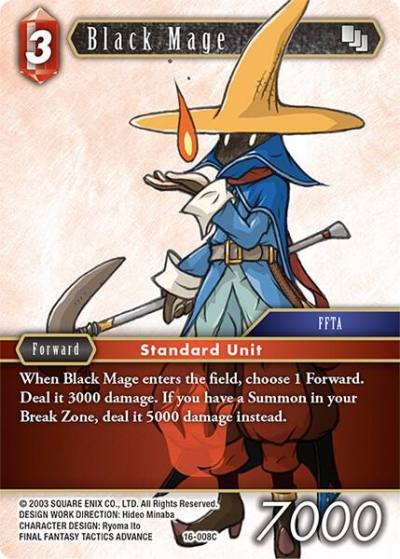 Black Mage 16-008C Emissaries of Light Final Fantasy card