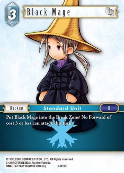 Black Mage 2-033C Opus II Final Fantasy card