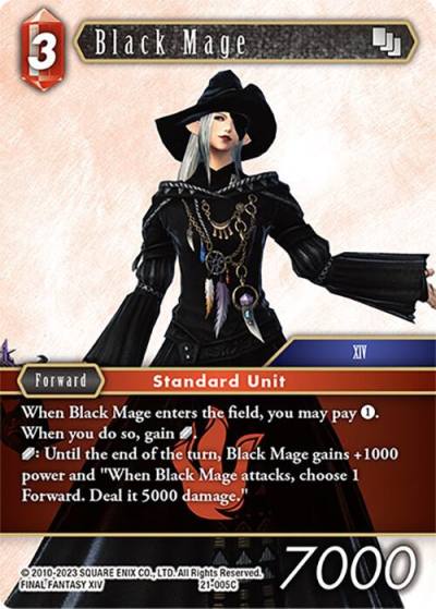 Black Mage 21-005C Beyond Destiny Final Fantasy card