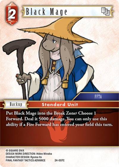 Black Mage 24-007C Hidden Legends Final Fantasy card