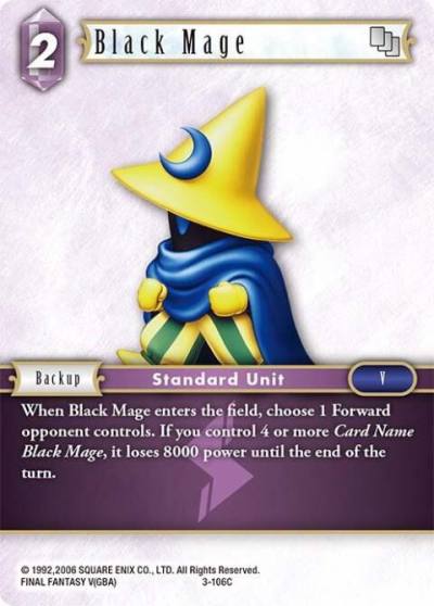 Black Mage 3-106C Opus III Final Fantasy card