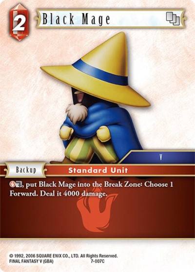 Black Mage 7-007C Opus VII Final Fantasy card