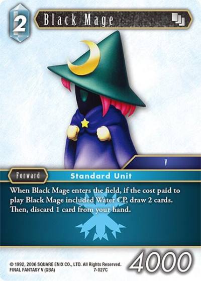 Black Mage 7-027C Opus VII Final Fantasy card