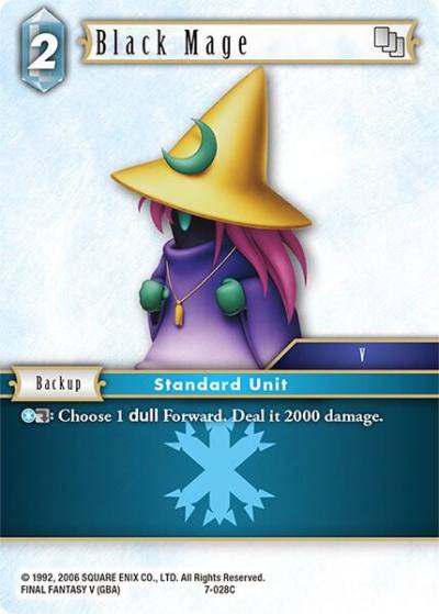 Black Mage 7-028C Opus VII Final Fantasy card