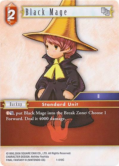 Black Mage Arc 1-010C Deck Exclusive Cards Final Fantasy card