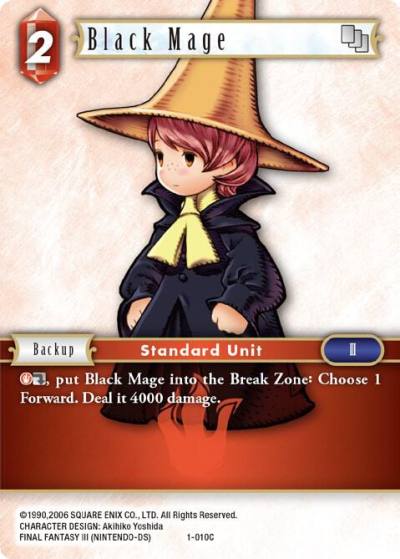 Black Mage Arc 1-010C Opus I Final Fantasy card
