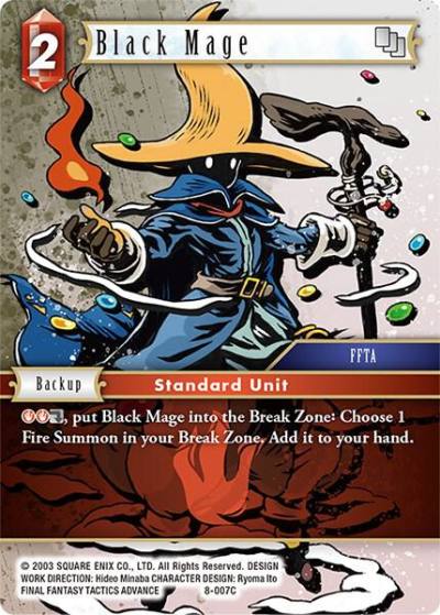 Black Mage FFTA 8-007C Opus VIII Final Fantasy card