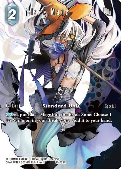 Black Mage Full Art 10-029C Opus X Final Fantasy card