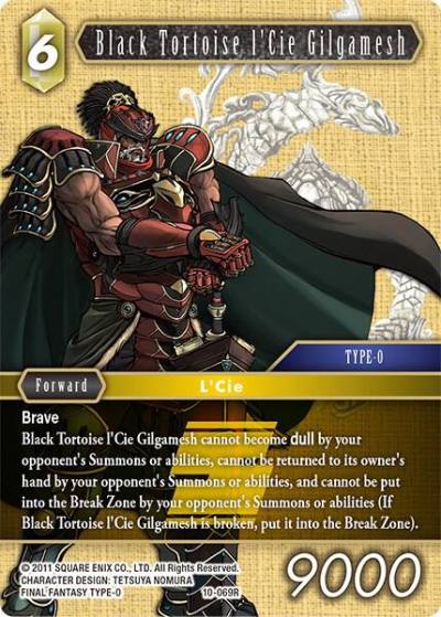 Black Tortoise lCie Gilgamesh 10-069R Opus X Final Fantasy card