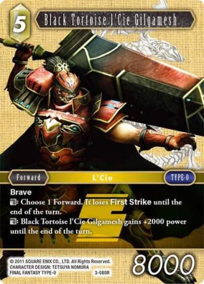 Black Tortoise lCie Gilgamesh 3-080R Opus III Final Fantasy card
