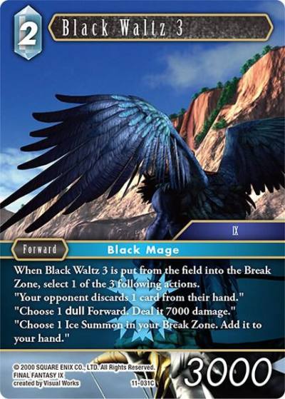 Black Waltz 3 11-031C Opus XI Final Fantasy card