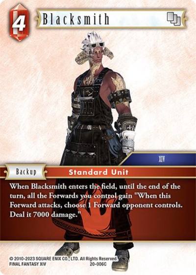 Blacksmith 20-006C Dawn of Heroes Final Fantasy card