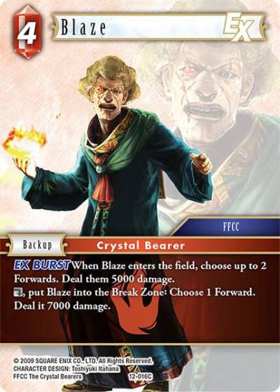 Blaze EX 12-016C Opus XII Final Fantasy card