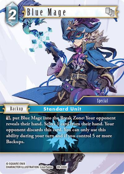 Blue Mage 28-020C Dreamlike Oceans Final Fantasy card