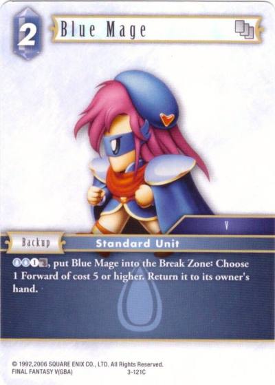Blue Mage 3-121C Deck Exclusive Cards Final Fantasy card