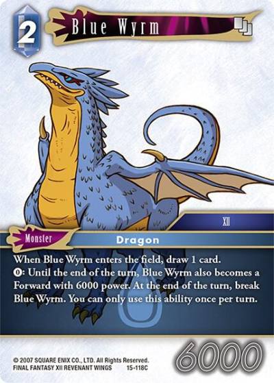 Blue Wyrm 15-118C Crystal Dominion Final Fantasy card