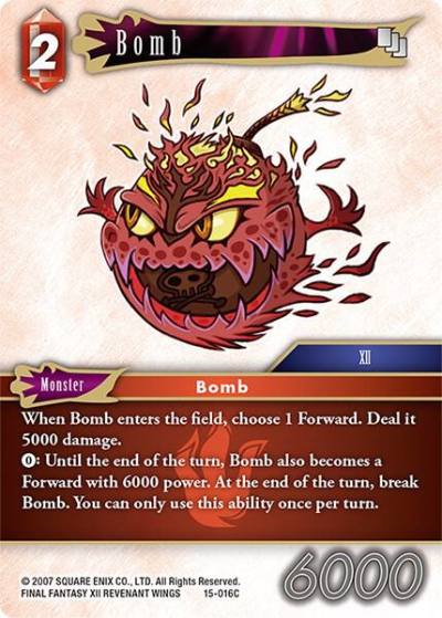 Bomb 15-016C Crystal Dominion Final Fantasy card