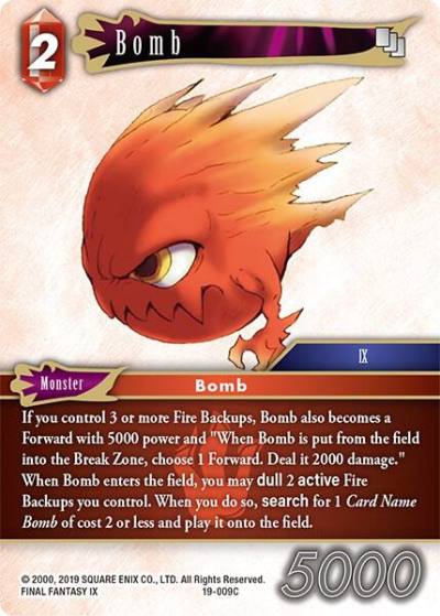 Bomb 19-009C From Nightmares Final Fantasy card