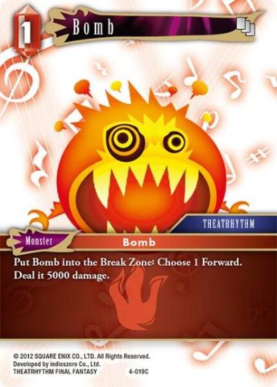 Bomb 4-019C Opus IV Final Fantasy card