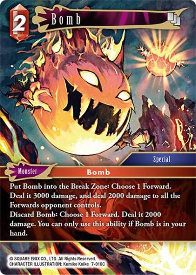 Bomb 7-016C Opus VII Final Fantasy card