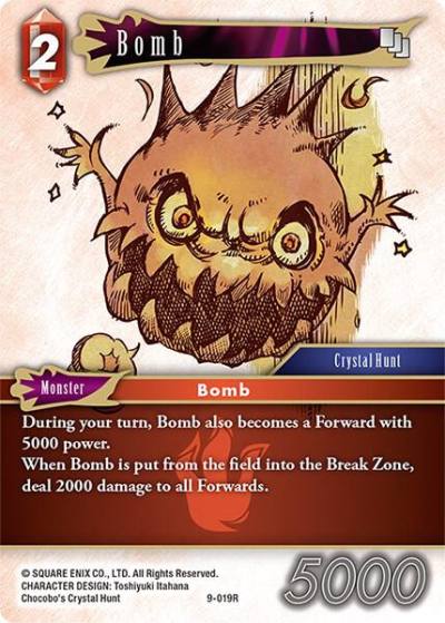 Bomb 9-019R Opus IX Final Fantasy card