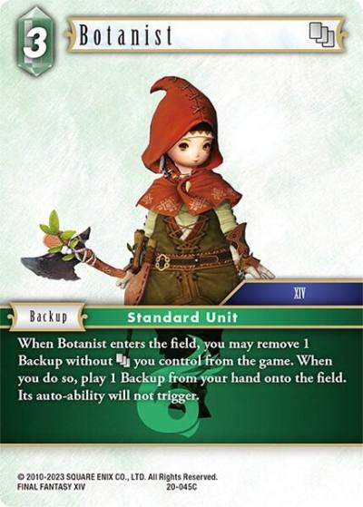 Botanist 20-045C Dawn of Heroes Final Fantasy card