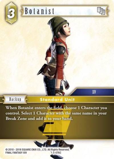 Botanist 5-076C Opus V Final Fantasy card