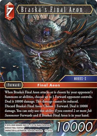 Braskas Final Aeon 11-015L Opus XI Final Fantasy card