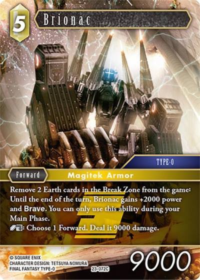 Brionac 23-072C Hidden Trials Final Fantasy card