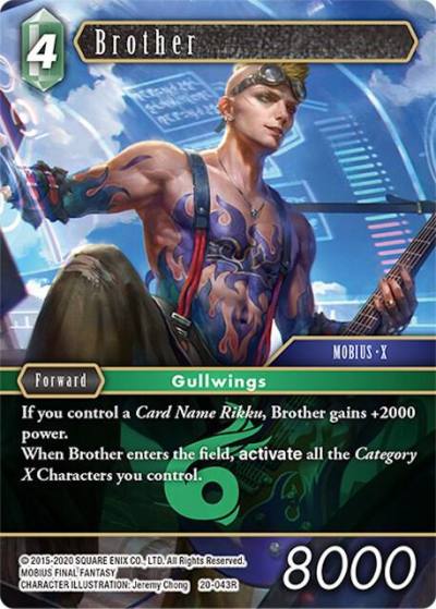Brother 20-043R Dawn of Heroes Final Fantasy card