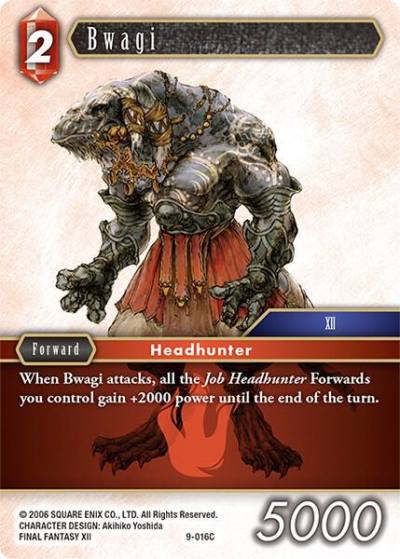 Bwagi 9-016C Opus IX Final Fantasy card