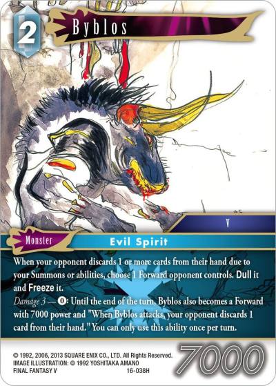 Byblos 16-038H Emissaries of Light Final Fantasy card
