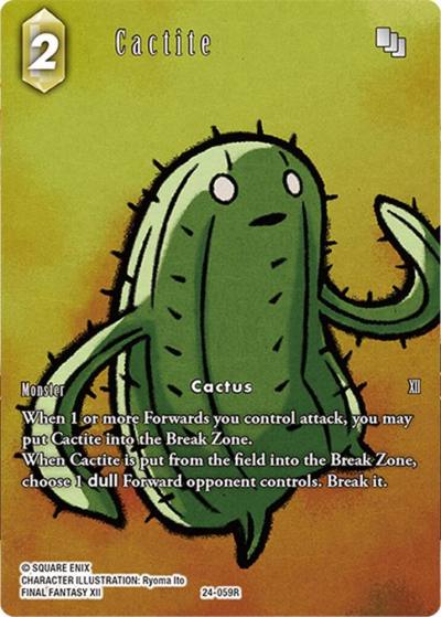 Cactite Full Art 24-059R Hidden Legends Final Fantasy card