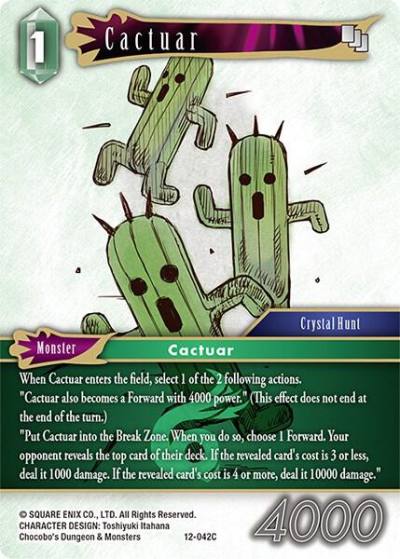 Cactuar 12-042C Opus XII Final Fantasy card