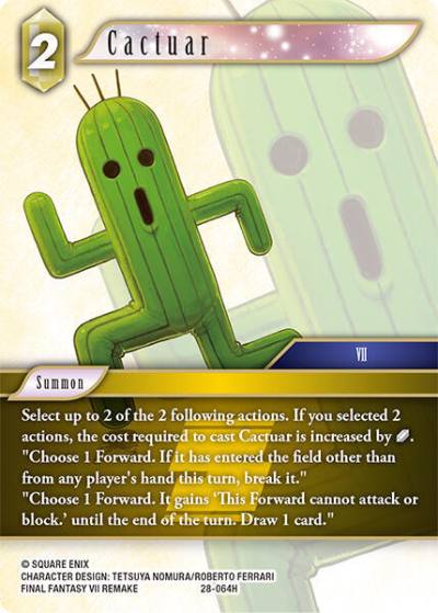 Cactuar 28-064H Dreamlike Oceans Final Fantasy card