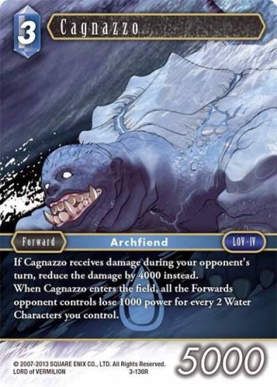 Cagnazzo 3-130R Opus III Final Fantasy card