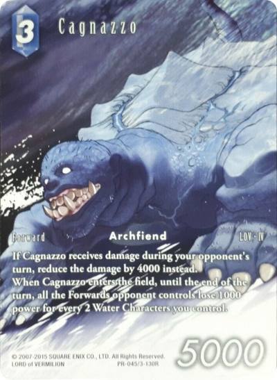Cagnazzo PR-045/3-130R FF: Promo Cards Final Fantasy card
