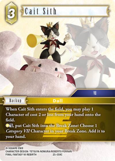 Cait Sith 25-059C Tears of the Planet Final Fantasy card