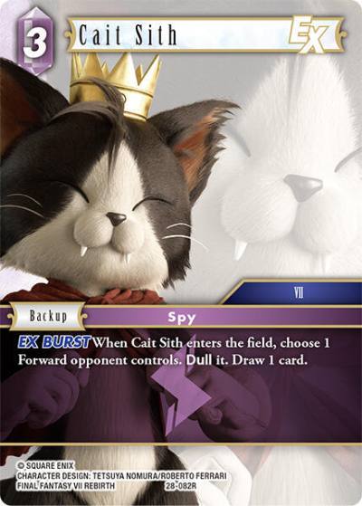 Cait Sith EX 28-082R Dreamlike Oceans Final Fantasy card